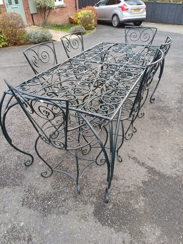 Handmade wrought iron dining - iron,