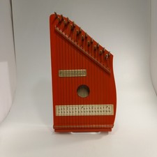 Antique Style Zither Lap Harp–Junior Folk String Instrument–Musical Collectible