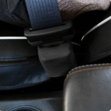 Black Silicone Car Seat Belt