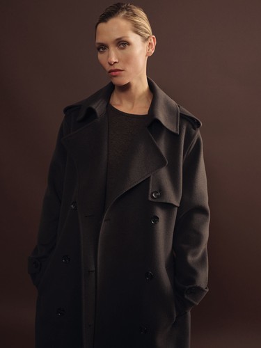 Reiss womens grey wool blend - wool,