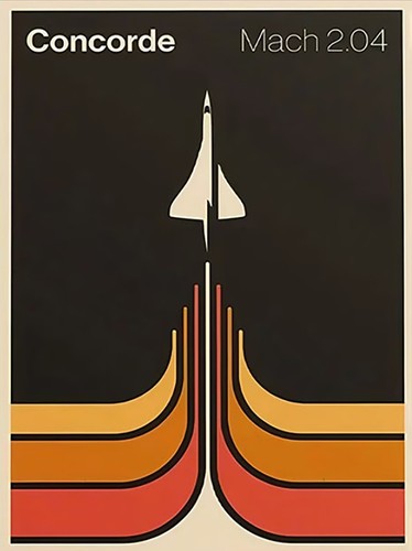 Vintage concorde mach 04 - vintage,