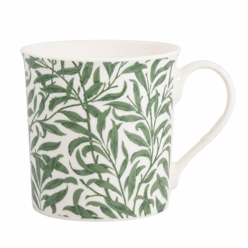 Mug green botanical leaf - green,