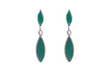 Real Turquoise Drop Earrings