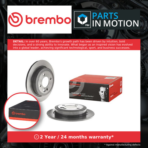 Brake discs pair solid fits - brake,