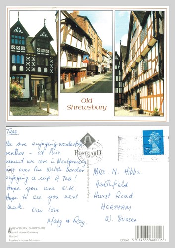 Postcard old shrewsbury - -,