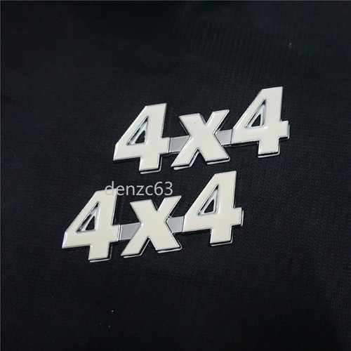 Silver white 4x4 chrome - 2x,