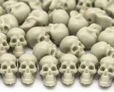 50pcs mini plastic skull heads - 50pcs,