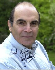 David Suchet  Signed 10 by 8