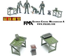 1/72 German Armor Maintenance 4 Soldier Set Soldier Model Finished Above Color  