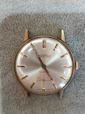 9ct Hallmarked Gold Roamer Incabloc Mechanical Gents Watch Not Scrap Ticking