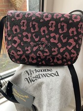 VIVIENNE WESTWOOD PINK LEOPARD BELT ACROSS BODY BAG NEW WITH TAGS Rrp £260