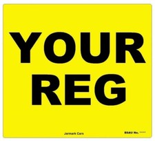 REAR 9X7"  MOT UK Road Legal Motorcycle Van Reg Registration Number Plate