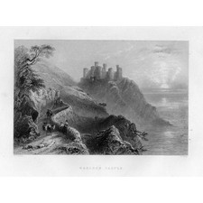 Harlech castle view from the - castle,