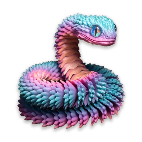 Printed snake realistic - printed,
