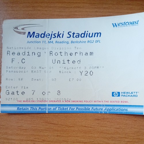 Ticket 2000 2001 - :, 3/3/2001