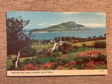 1977 Postcard - Holy Isle from above Lamlash, Isle of Arran