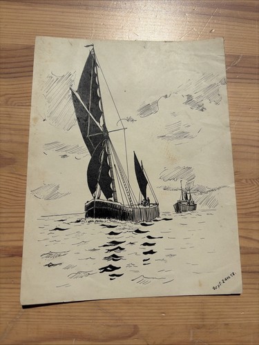 1918 pen ink drawing of - drawing,