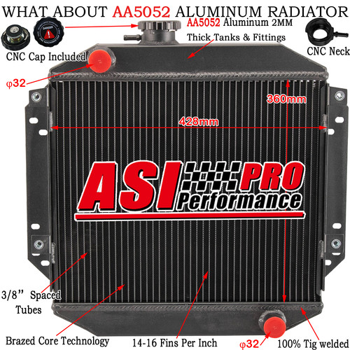 2rows radiator for - radiator, ford