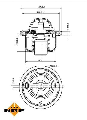 Nrf 725061 thermostat - nrf, coolant