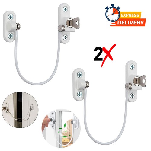 White window door cable - 2x,