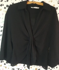 Zara women black collared - zara, women's