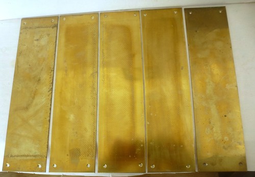 Vintage reclaimed brass door - reclaimed,