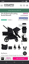 Double Pram Baby and Toddler