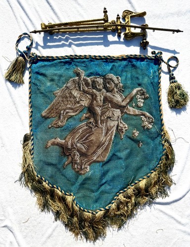Stunning antique embroidered - antique,