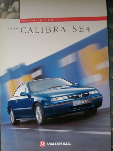 Vauxhall calibra se4 brochure - vauxhall,