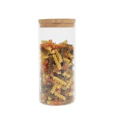 Round clear glass - clear, jar