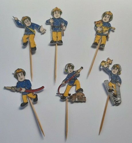 Fireman sam cupcake toppers - sam,