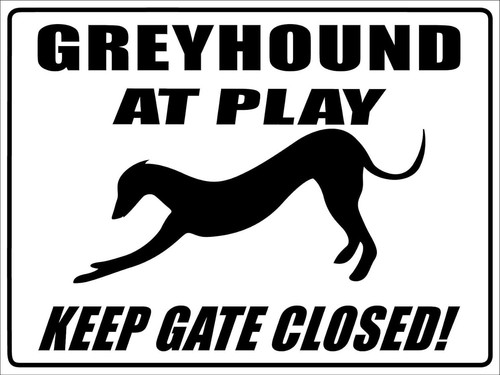 Greyhound play keep gate - greyhound,