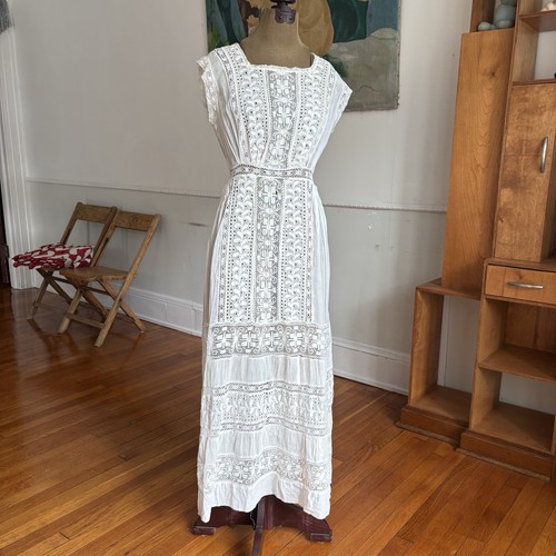 Vintage antique white cotton - vintage,