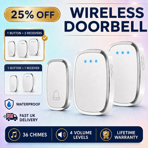 Wireless door bell plug - door,