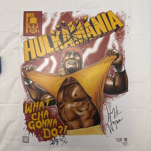 Hulk hogan brian kong signed - hulk,