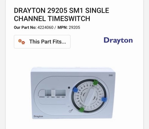 Drayton sm1 mechanical - sm1,