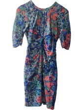 Whistles Bodycon Dress Floral Multicolour Knee Length Size 10