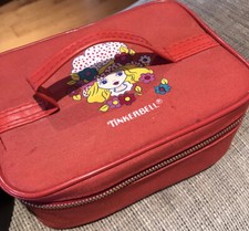 GIRLS TINKERBELL SMART RED STORAGE BOX/PENCIL CASE