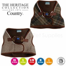Ancol Step In Harness Country Check or Herringbone Dog Puppy XS, S, M, L