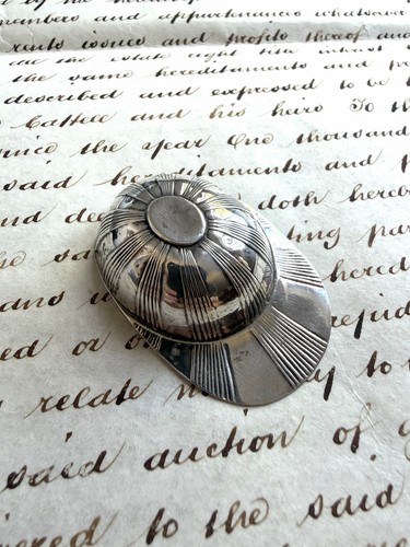 Antique georgian silver jockey - silver,