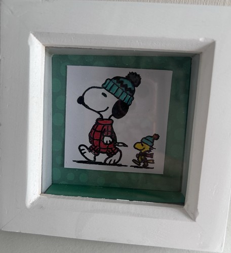 Snoopy woodstock framed mini - &,