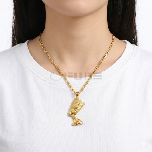 9ct gold delicate nefertiti - gold,