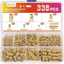 338PCS Threaded Inserts for