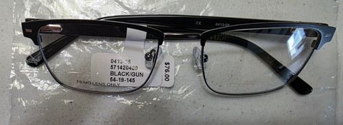 Mens black browline eyeglasses - browline,