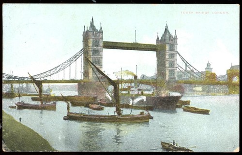 Boats and barges the river - barges,