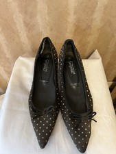 New Look Polka Dot Kitten Heels Size 4 Well Worn