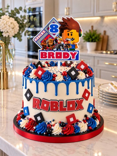 Roblox cake topper - cake,