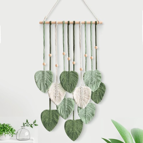 Macrame wall hanging green - wall,