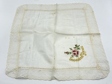 WW1 Silk & Lace Embroidered