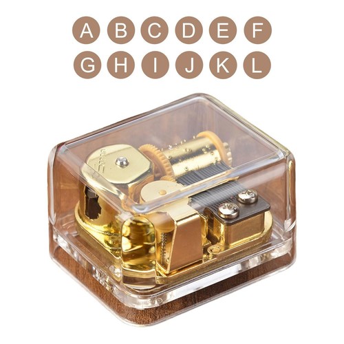Music box acrylic transparent - music,